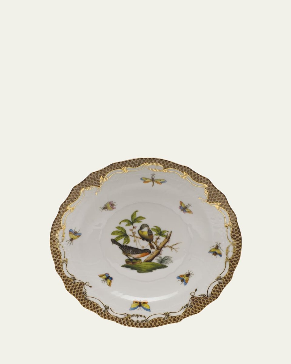 Rothschild Bird Brown Motif 2 Salad Plate
